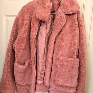 Elodie Blush Teddy Jacket